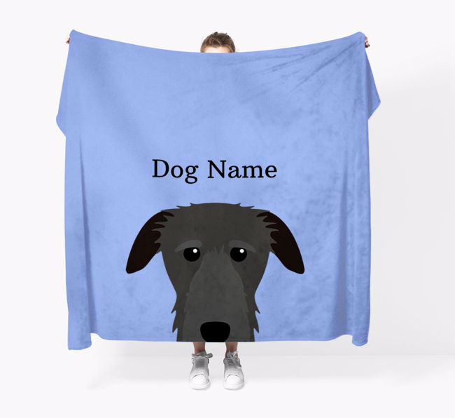 'Peeking Icon' - Personalized {breedFullName} Blanket